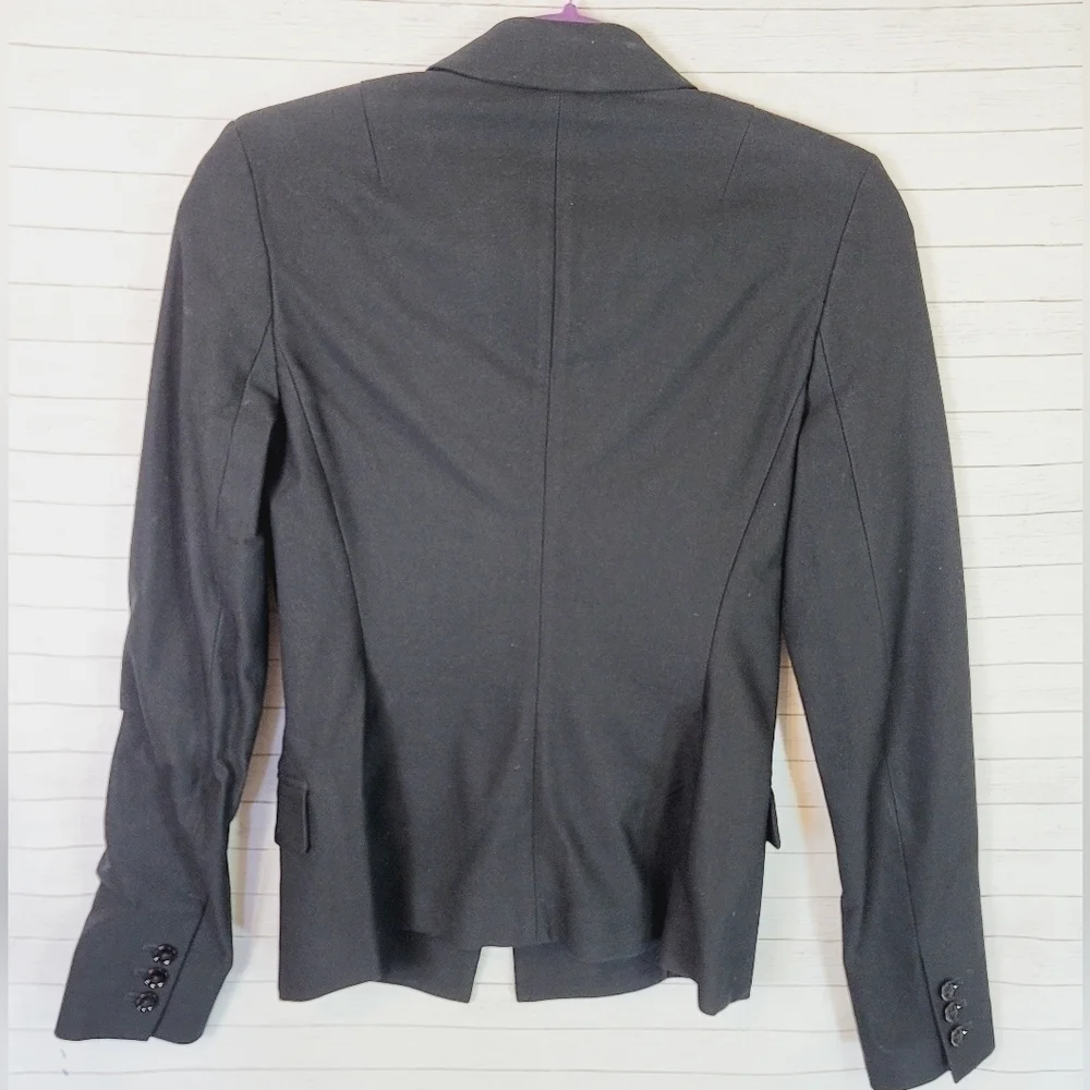 ROLAND MOURET FOR BANANA REPUBLIC BLACK BLAZER JACKET, SZ 6